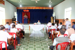 UVBTV Đảng ủy, Phó chủ tịch HĐND phường Phước Long Nguyễn Thị Bảo Thoa khảo sát tình hình tổ chức và hoạt động các khu phố trên địa bàn phường Phước Long (khu vực xã Phước Tín cũ)