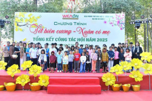 ẤM ÁP CHƯƠNG TRÌNH “TẾT BIÊN CƯƠNG – XUÂN CÓ MẸ” LAN TỎA YÊU THƯƠNG ĐẾN TRẺ EM MỒ CÔI PHƯỜNG PHƯỚC LONG