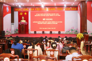 Phước Long bế giảng lớp bồi dưỡng kiến thức quốc phòng và an ninh đối tượng 4, khóa I năm 2026